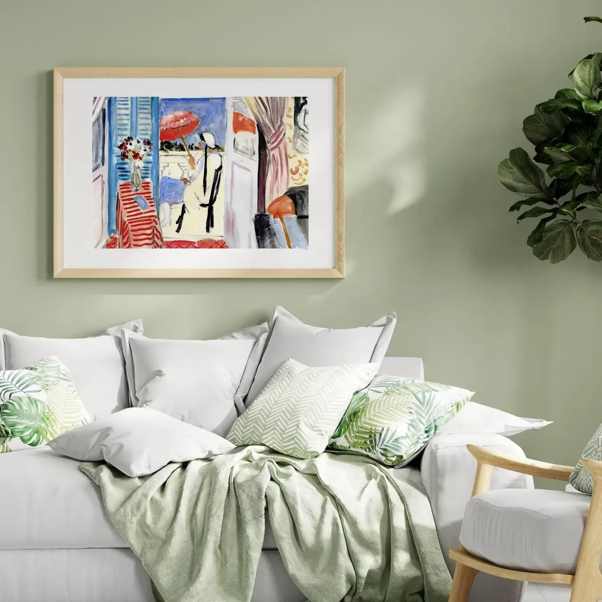 Woman with a Red Umbrella by Henri Matisse. Famous Artwork Painting. High definition Printable Art. Instant Download – Printable Wall Art