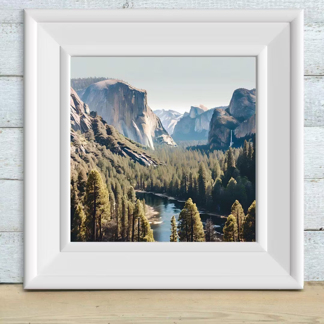 Yosemite Wall Art Printable I Mountain Landscape Home Decor I Watercolor Nature Art Digital Download – Printable Wall Art Digital Download
