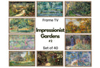 Frame TV Art | French Country Decor | Monet and Impressionist Art | 40 Garden Paintings