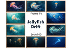 Jellyfish Samsung Frame TV Art - Nautical Decor Unique Wall Art - Ocean Art Set of 40 Paintings