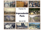 Impressionist Paris Frame TV Art – Monet, Van Gogh French Decor Set (40 Paintings)