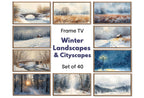 Samsung Frame TV Art Winter Landscapes - Original Paintings - Set of 40 Images