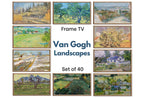 Vincent van Gogh Frame TV Art - Antique Oil Paintings - Landscape Wall Art Set of 40