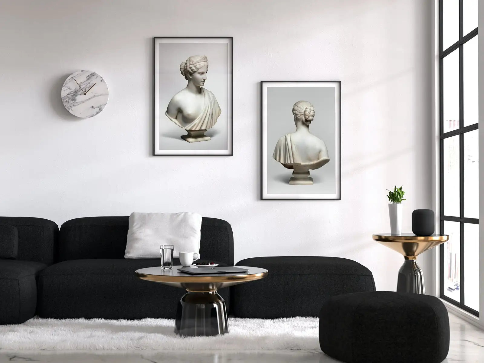 2 Pieces Wall Art, Woman Greek Bust Statue Set of 2 Prints. Printable, Digital Download Greek Mythology Art. Aesthetic Room Decor, Sculpture – Printable Wall Art Set (Digital Download) – Digital Download