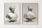 2 Pieces Wall Art, Woman Greek Bust Statue Set of 2 Prints. Printable, Digital Download Greek Mythology Art. Aesthetic Room Decor, Sculpture – Printable Wall Art Set (Digital Download) – Digital Download