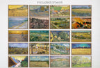 Vincent van Gogh Frame TV Art - Antique Oil Paintings - Landscape Wall Art Set of 40