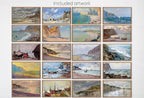 Frame TV Art Monet Beach Paintings - Claude Monet Coastal Wall Art