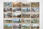 Frame TV Art Pissarro Impressionist Oil Paintings - French Country Decor - Paris Wall Art Set of 40