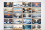 Samsung Frame TV Art Winter Landscapes - Original Paintings - Set of 40 Images