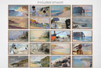 Frame TV Art Monet Beach Paintings - Claude Monet Coastal Wall Art