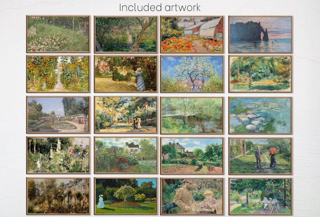 Impressionist Gardens | Samsung Frame TV Art | Monet, Van Gogh, Renoir and Many Others in Their Gardens