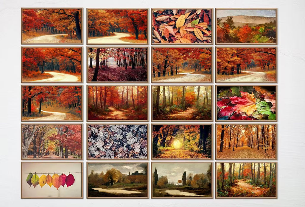 4 Seasons Samsung Frame TV Art – 160 4K Digital Wall Art Set | Autumn, Winter, Spring, Summer Landscape Decor – Frame TV Art Set