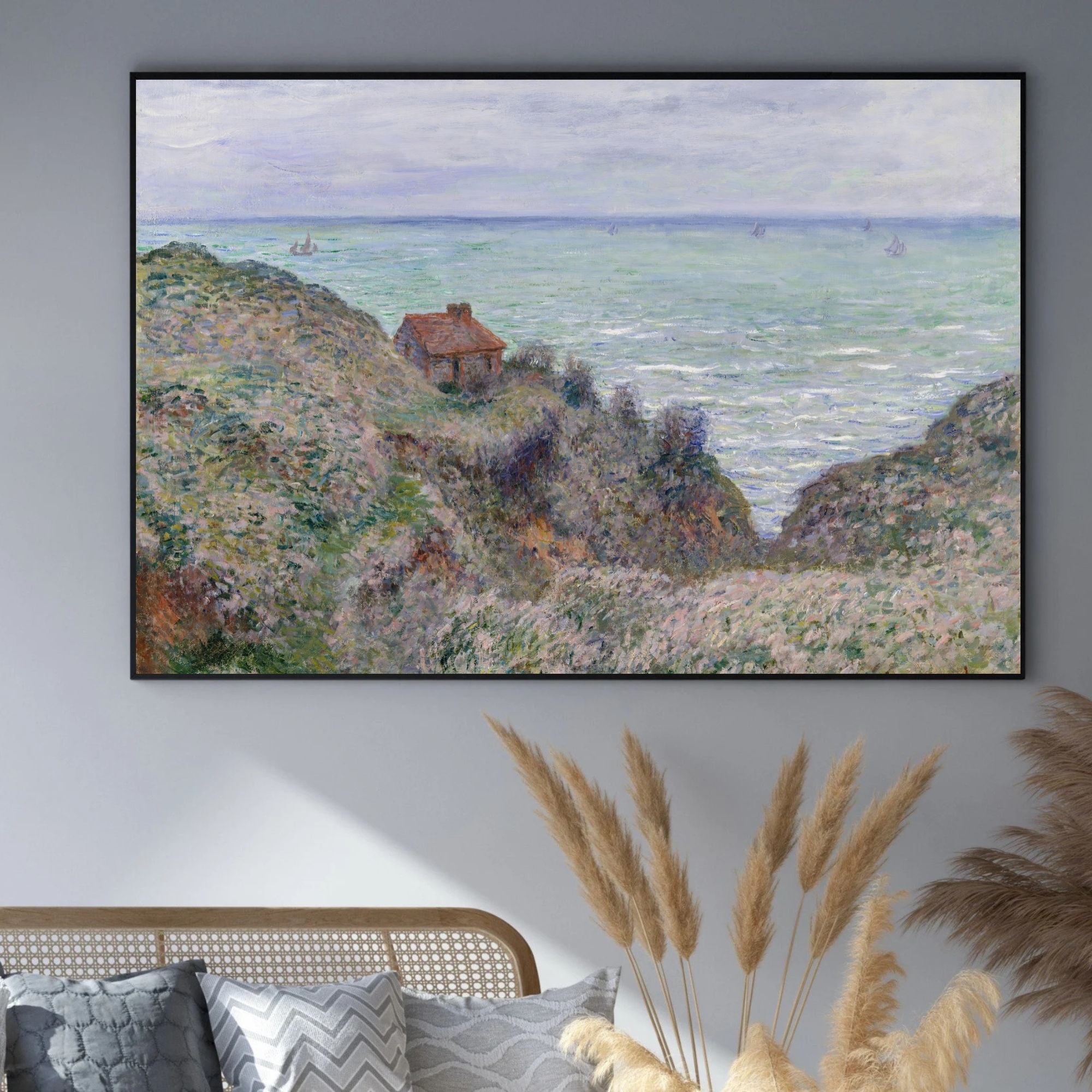 プリント、日の出、クロード・モネの有名な絵画。ヴィンテージ装飾のインスタントダウンロード。モネの風景画。ヴィンテージ装飾
