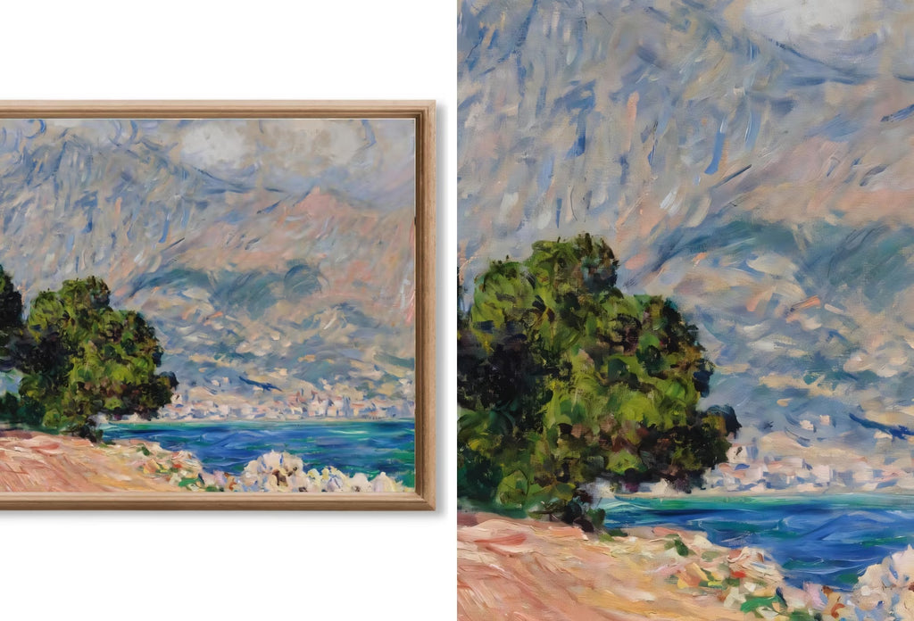Monet Coastal Art for Samsung TV Frame - Landscape Painting Set of 40