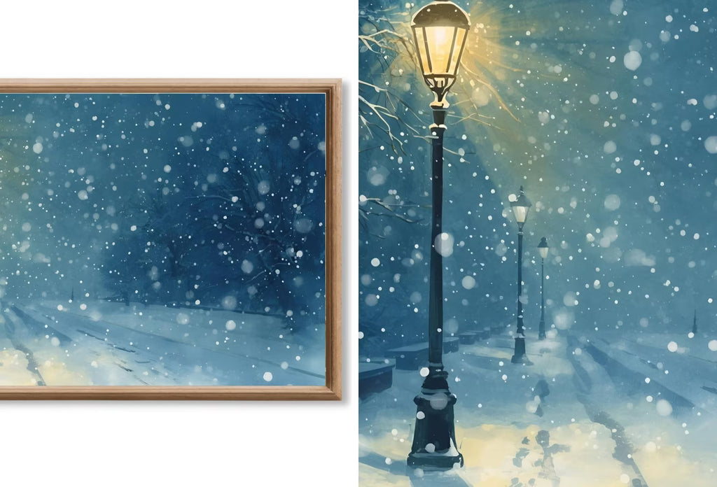 Samsung Frame TV Art Winter Landscapes - Original Paintings - Set of 40 Images