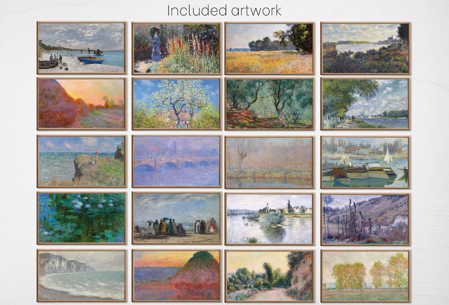 Claude Monet Samsung Frame TV Art - Vintage artwork - 40 Monet Paintings for the Frame TV