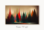 Samsung Frame TV Art 4K Christmas Pine Trees Winter