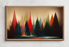 Samsung Frame TV Art 4K Christmas Pine Trees Winter