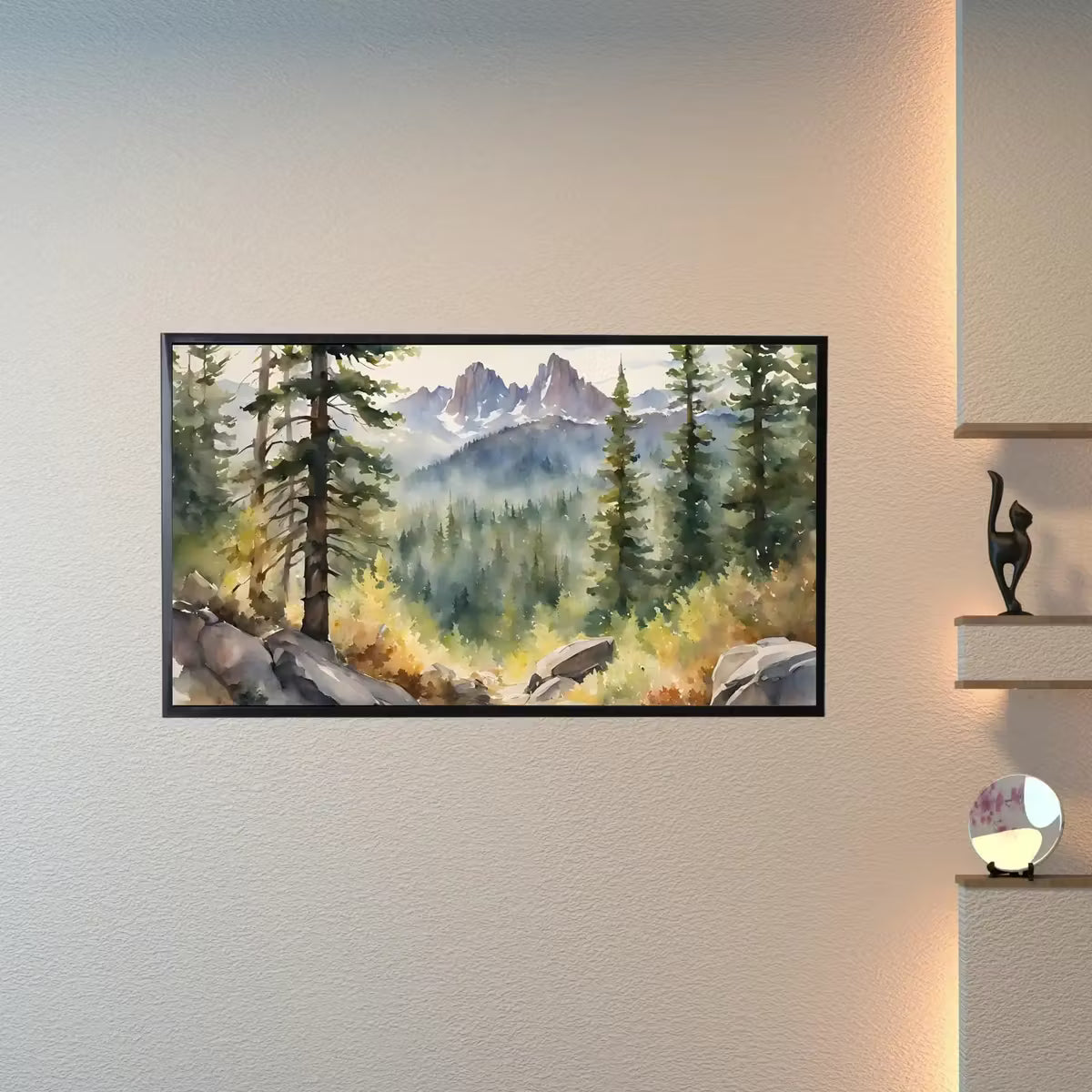 4K Nature Scene Frame TV Art. Forest Wall Decor for Samsung Frame TV.