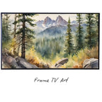 4K Nature Scene Frame TV Art. Forest Wall Decor for Samsung Frame TV.