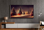 Samsung Frame TV Art 4k Christmas Trees Landscape. Holiday Scene Frame TV Art. Winter Landscape Painting. Colorful Frame TV Digital Download