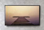 Samsung Frame TV Art 4K Peaceful Wooden Jetty in Calm Waters Digital Painting. Pier Landscape Wall Decor. Instant Download Art for Frame TV