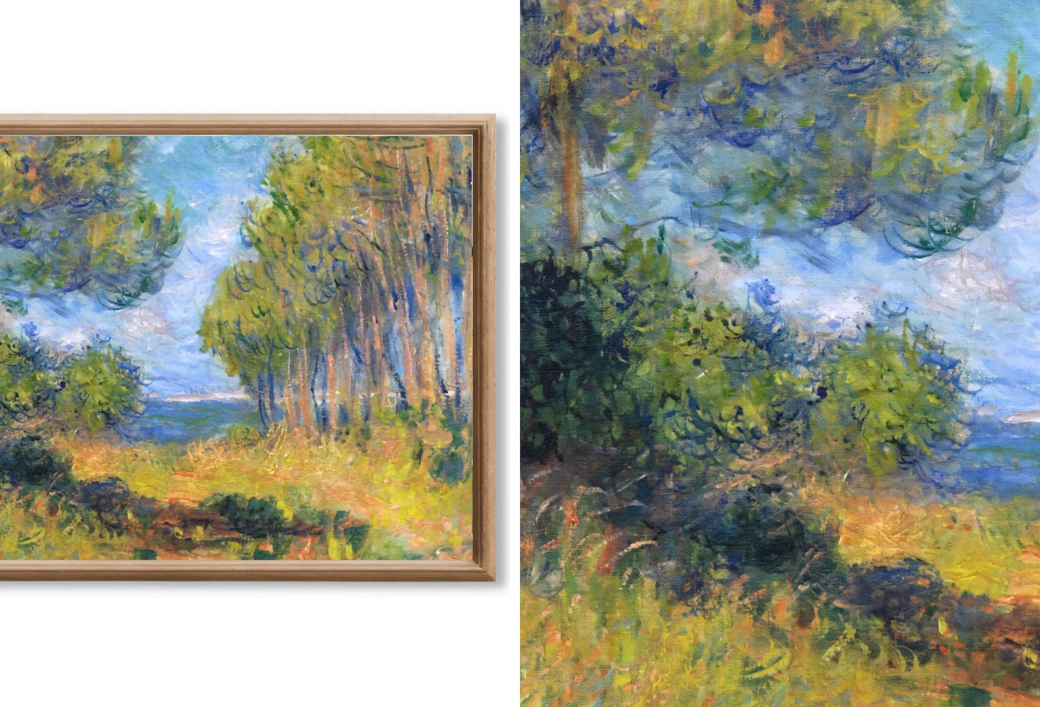 Monet Coastal Art for Samsung TV Frame - Landscape Painting Set of 40