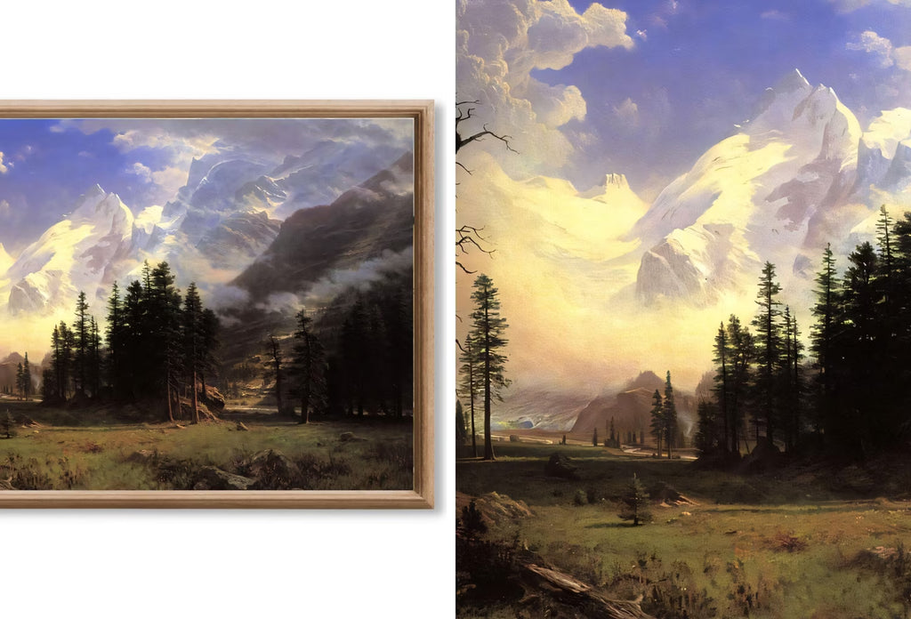Mountain Wall Art - Samsung Frame TV Art - 40 American Landscape Paintings