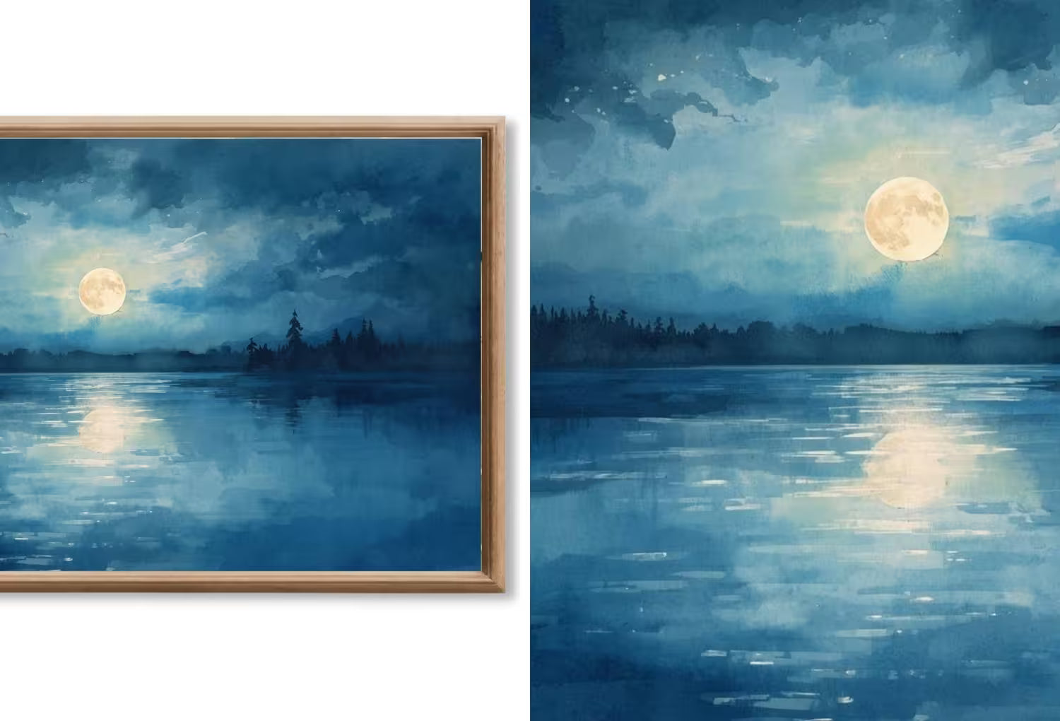 Samsung Frame TV Art - Original Paintings - Sun and Moon Digital Download - 40 Frame TV Art