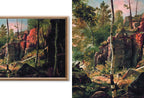 Forest Paintings Nature Wall Art - Samsung Frame TV Art - Vintage oil Paintings Set of 40