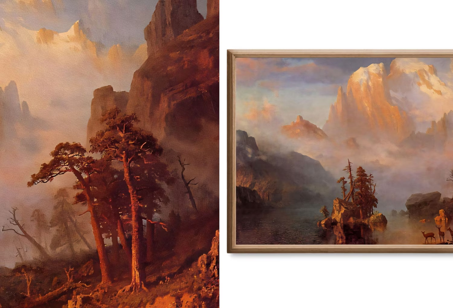 Mountain Wall Art - Samsung Frame TV Art - 40 American Landscape Paintings