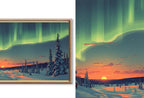 Aurora & Winter Skies Frame TV Art - Northern Lights Digital Wall Art for Samsung Frame TV