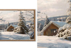 Frame TV Vintage Oil Paintings Winter Art - Nature wall Art
