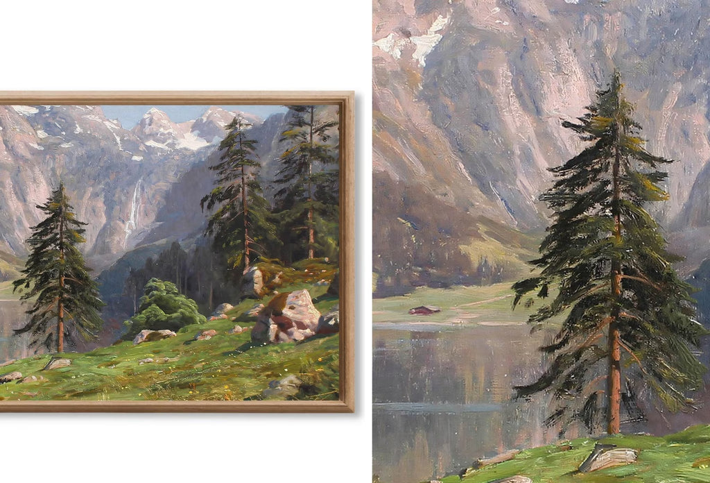 Forest Paintings Frame TV Art - Vintage Artworks - Nature Wall Art Set of 40