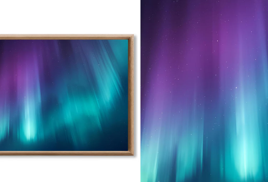 Aurora & Winter Skies Frame TV Art - Northern Lights Digital Wall Art for Samsung Frame TV