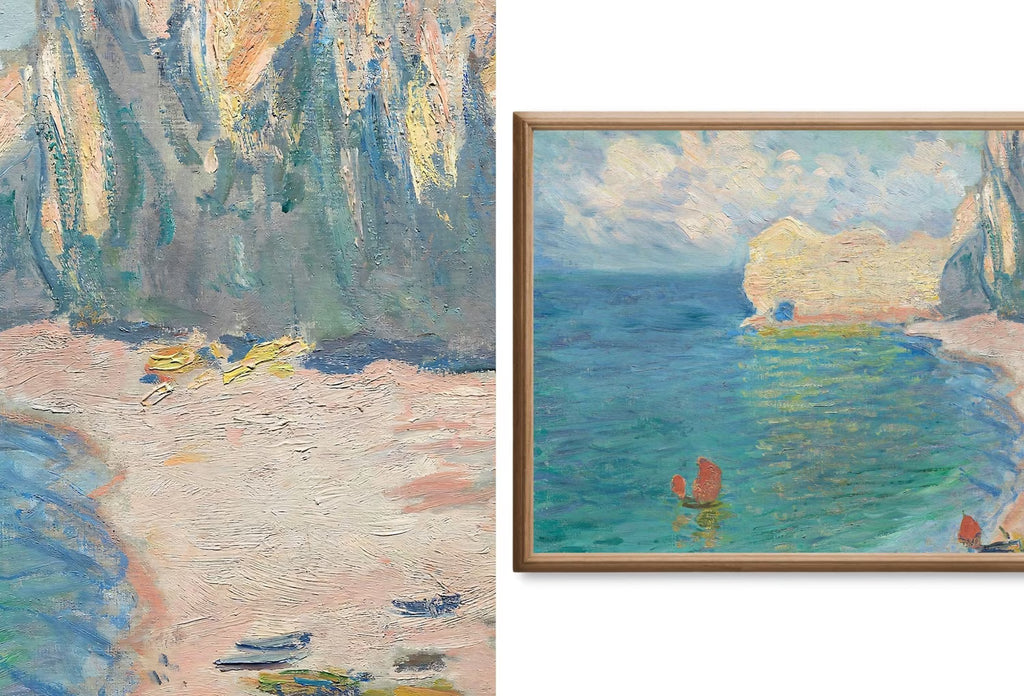 Frame TV Art Monet Beach Paintings - Claude Monet Coastal Wall Art