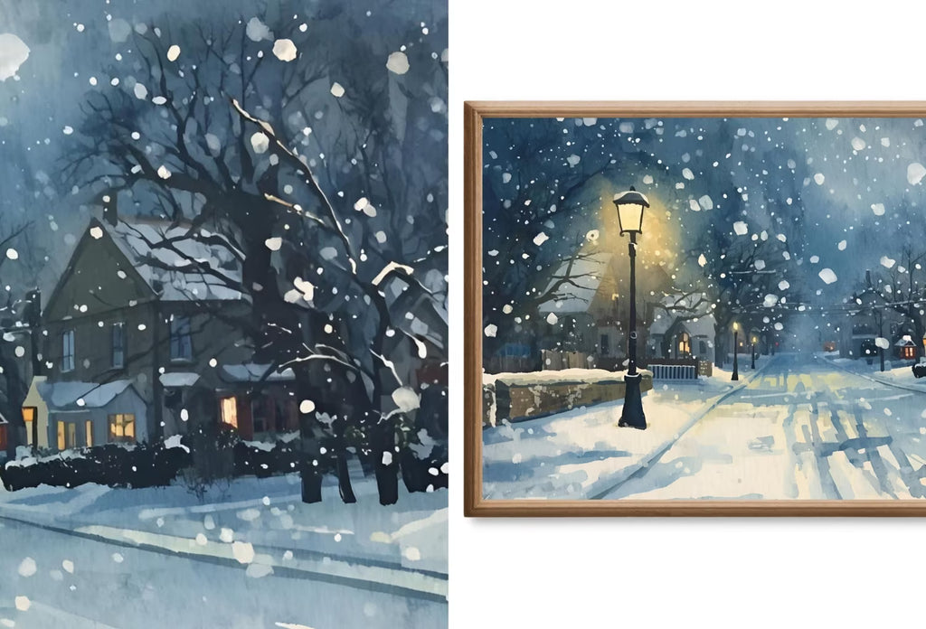 Samsung Frame TV Art Winter Landscapes - Original Paintings - Set of 40 Images