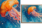 Jellyfish Samsung Frame TV Art - Nautical Decor Unique Wall Art - Ocean Art Set of 40 Paintings