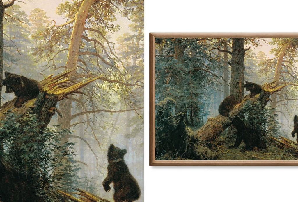 Forest Paintings Nature Wall Art - Samsung Frame TV Art - Vintage oil Paintings Set of 40