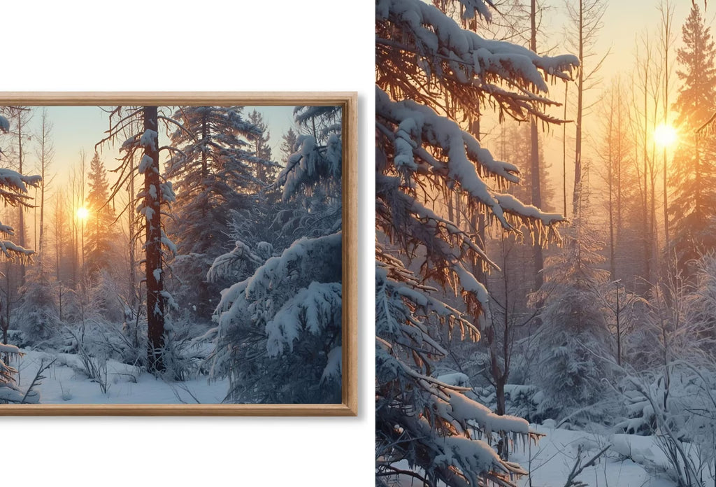 Samsung Frame TV Art Winter Landscapes - Original Paintings - Set of 40 Images