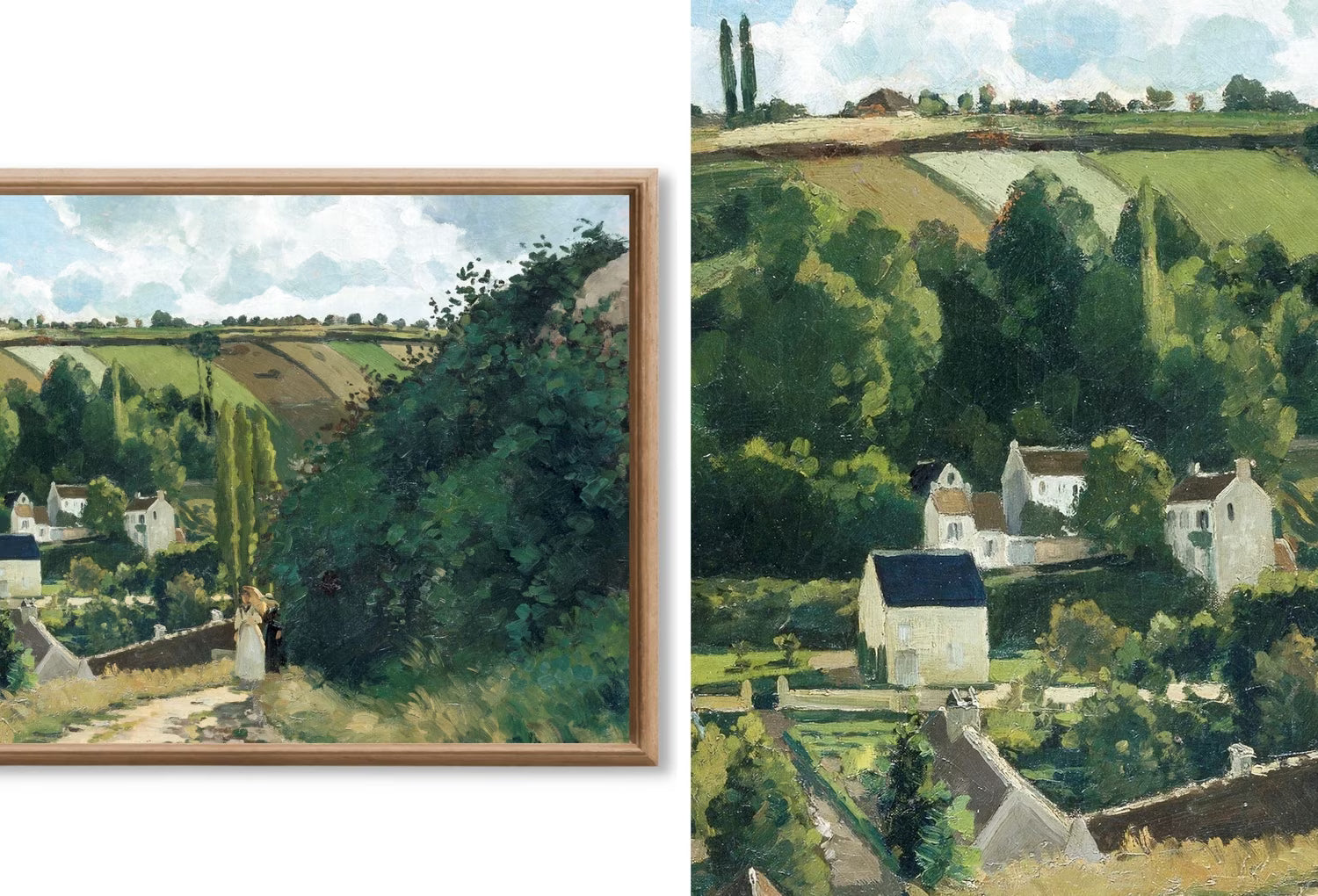 Frame TV Art Pissarro Impressionist Oil Paintings - French Country Decor - Paris Wall Art Set of 40