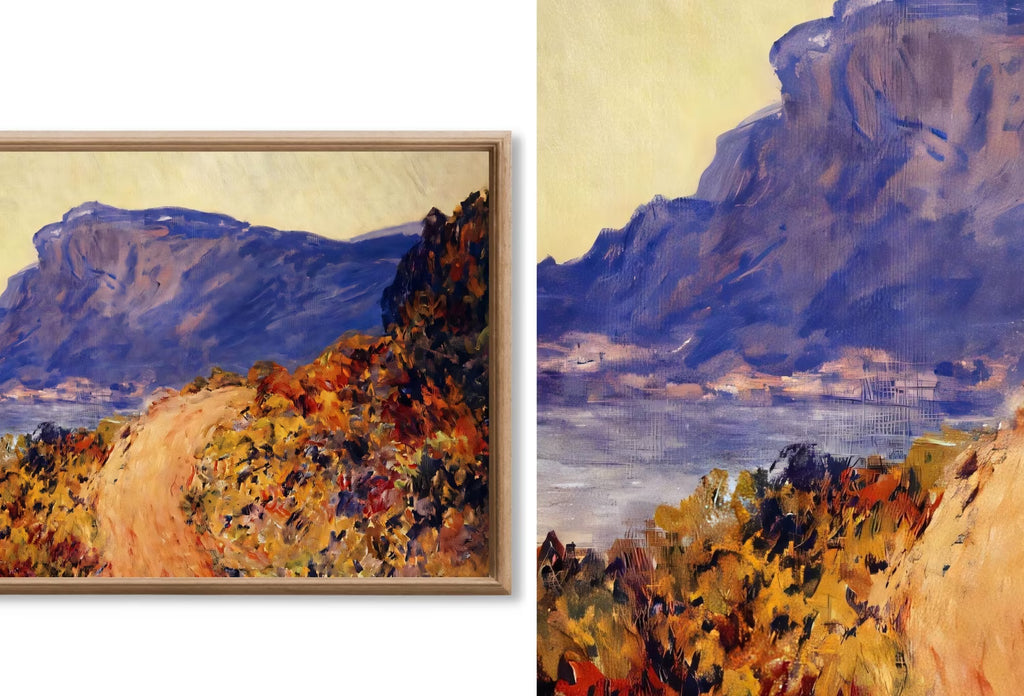 Monet Coastal Art for Samsung TV Frame - Landscape Painting Set of 40