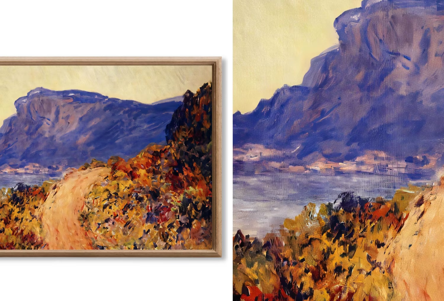 Monet Coastal Art for Samsung TV Frame - Landscape Painting Set of 40