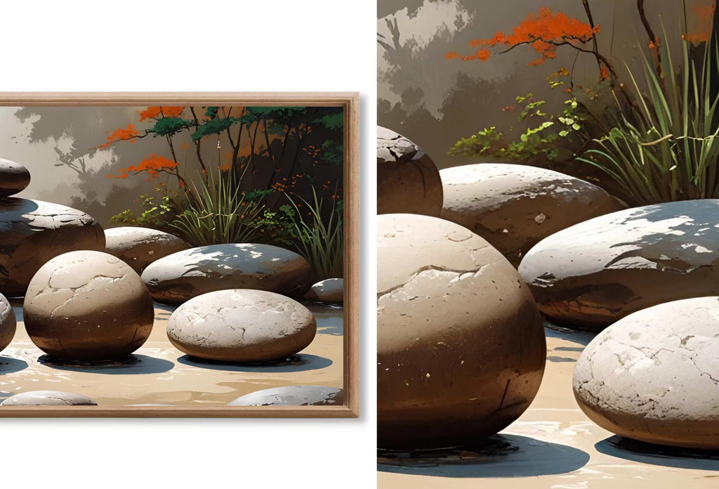 Japandi Wall Art — Frame TV Art for Samsung Frame TV, 40 Neutral Wall Art