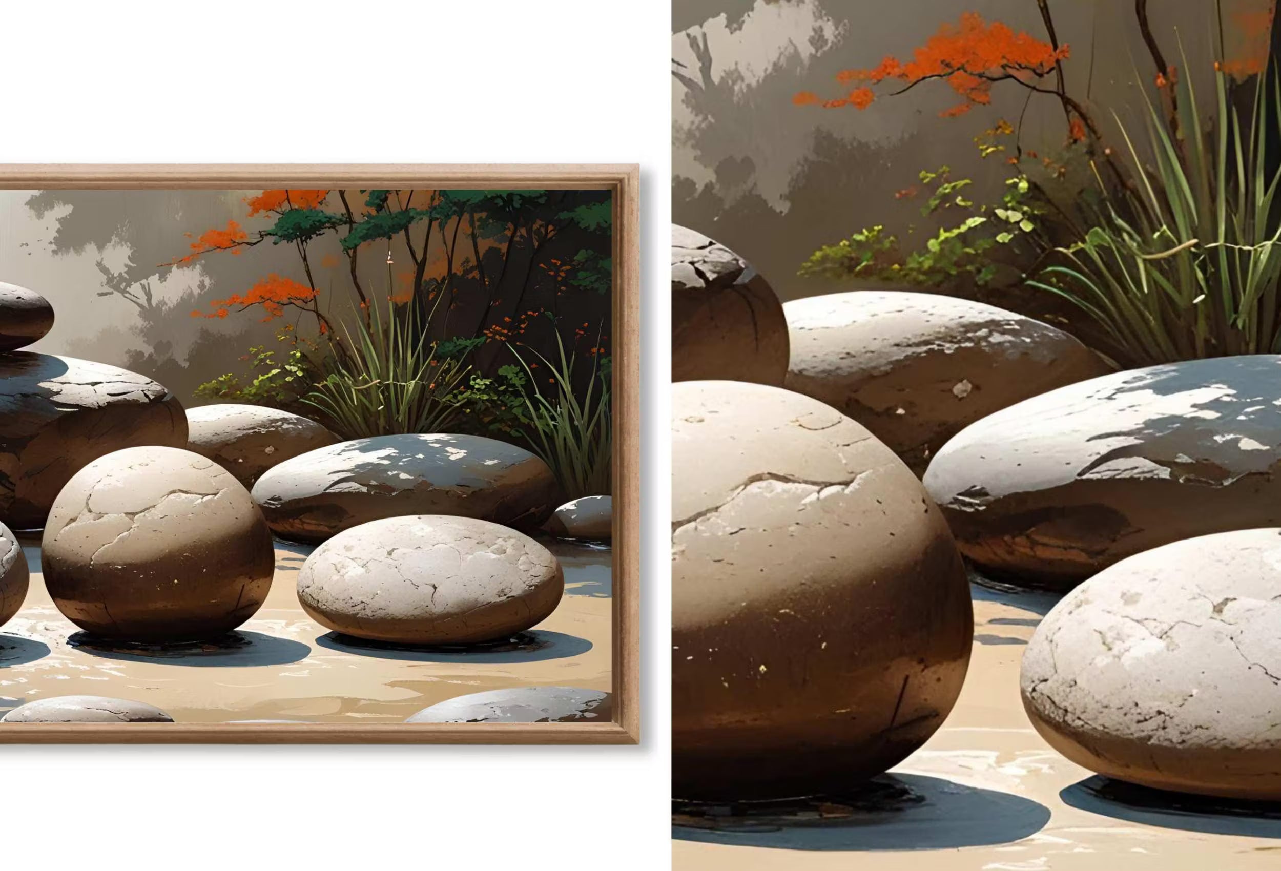 Japandi Wall Art — Frame TV Art for Samsung Frame TV, 40 Neutral Wall Art