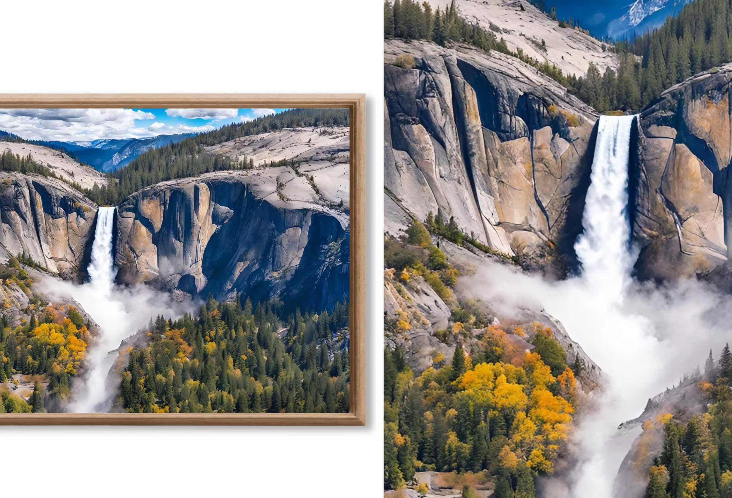 National Parks Frame TV Art  - Yellowstone, Yosemite Original Paintings - Samsung Frame TV Nature Wall Art