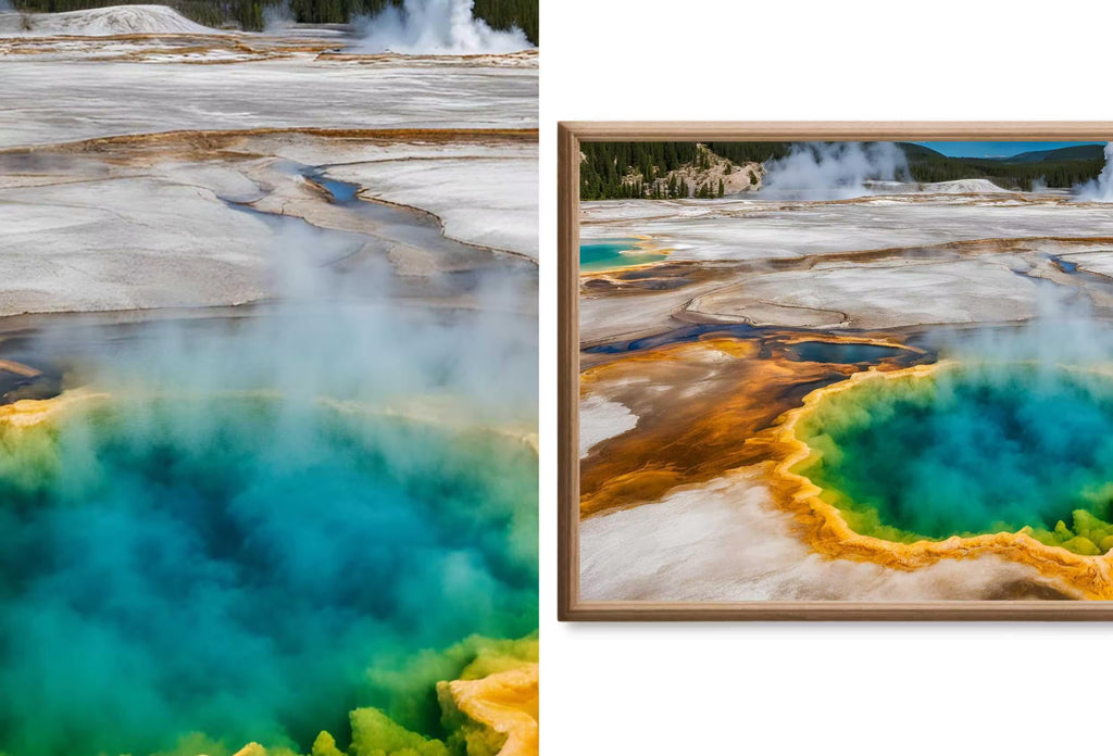 National Parks Frame TV Art  - Yellowstone, Yosemite Original Paintings - Samsung Frame TV Nature Wall Art