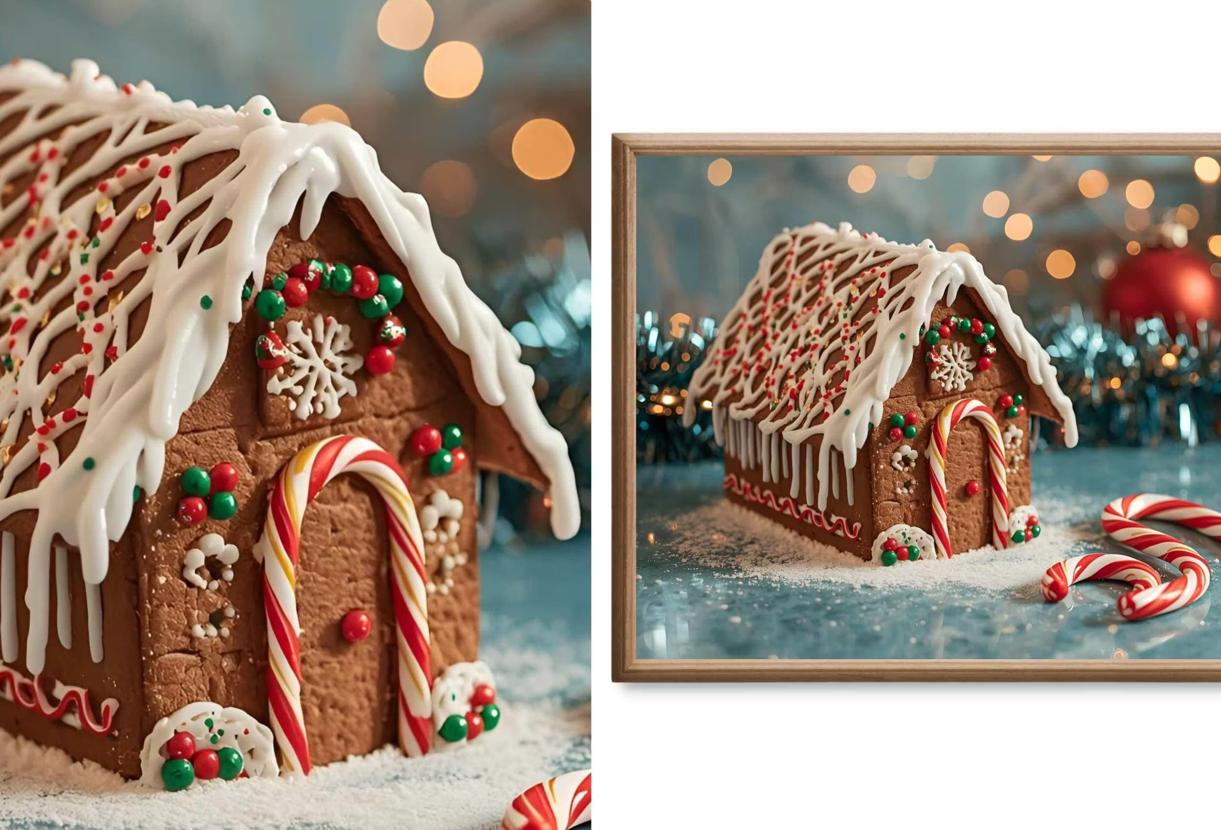 Mid Century Modern Christmas Frame TV Art | MCM Christmas decor for Samsung Frame TV, Retro & Vintage