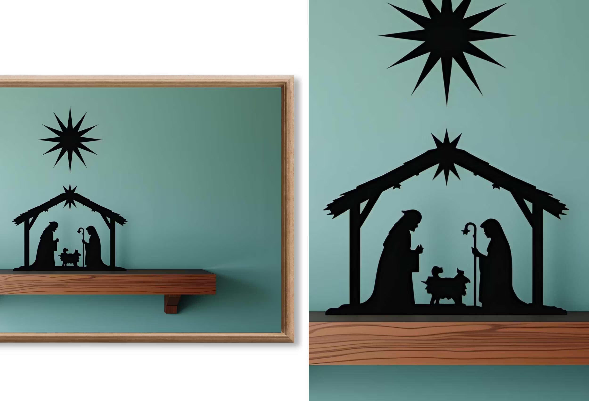 Mid Century Modern Christmas Frame TV Art | MCM Christmas decor for Samsung Frame TV, Retro & Vintage