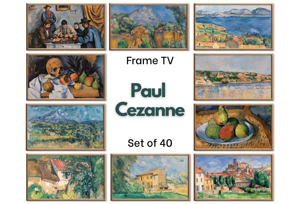 Cezanne Frame TV Art — Vintage Art Oil Paintings Impressionist Collection | Samsung Frame TV Art 4K HD